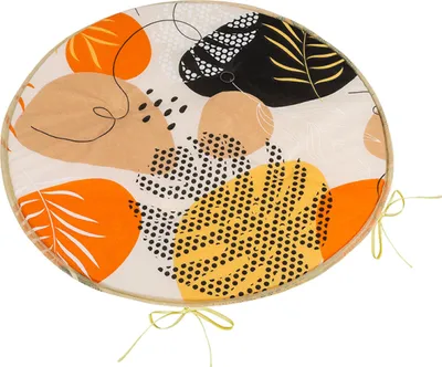 Obrázek produktu pro Sedák Adéla kulatý hladký - průměr 40 cm - Oranžová