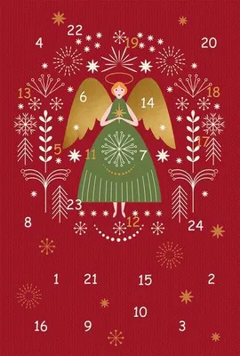 Produktbild von Butzon & Bercker farbige Adventskalender-Glückwunschkarte mit Achtsamkeitsimpuls