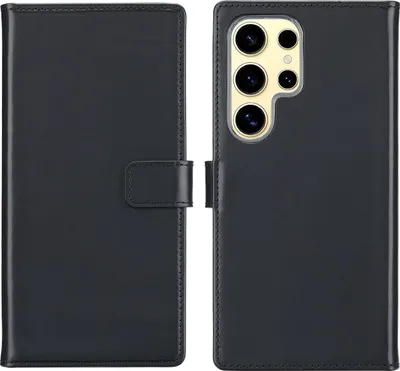 Produktbild von Samsung Galaxy S25 Ultra Hülle - Echtleder - Selencia Klapphülle - Schwarz