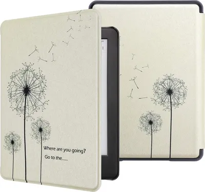 Produktbild von Hülle Reader für Kindle 10 2019 6 Zoll Beige Löwenzahn
