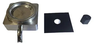 Alu-Siebträger für Kaffeemaschine, komplett mit Filter und Dichtung