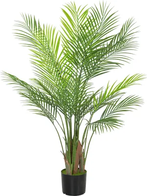 Immagine prodotto di HOMCOM Palma artificiale grande 120 cm, pianta artificiale in vaso