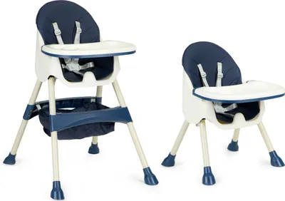 Produktbild von ECOTOYS Esszimmerstuhl 2in1 blau