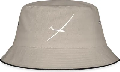 Produktbild von Spreadshirt Segelflugzeug JS1 Sport Fliegen Pilot Fischerhut, L/XL (Caps), Khaki/Schwarz