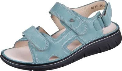 Produktbild von Finn Comfort Wanaka-Soft Damensandale, Icegreen, Leder, Classic - Damenschuhe Sandale bequem / lose Einlage, Grün, leder (nubuk)