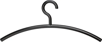 Produktbild von Kleiderbügel Acryl VE=7x5 Stück schwarz