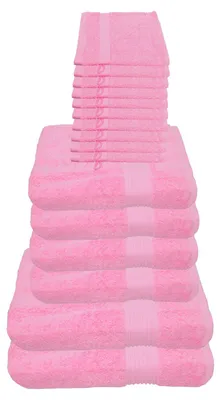 Produktbild von Julie Julsen Handtuch Set Babyrosa,Set:16 tlg. 2 Bade- 4 Handtücher 10 Waschhandschuhe