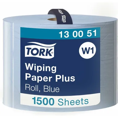 Produktbild von Tork 130051, 1500 Blätter, Blau, 235 mm, 510 m, 340 mm, 39 cm