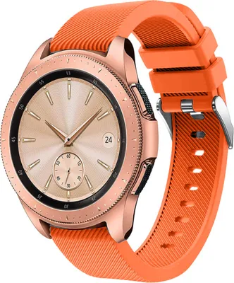 Produktbild von Strap-it Samsung Galaxy Watch 42mm Armband Silikon (Orange)