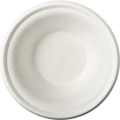 Produktbild von Papstar Zuckerrohr Schalen "pure", 380 ml Ø 15,5 cm weiß, 100 Stück