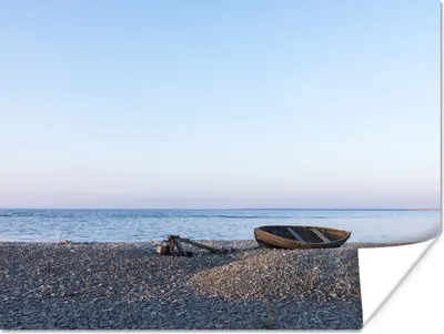 Produktbild von MuchoWow® Poster Strand - Boot - Meer 160x120 cm - Foto Plakat