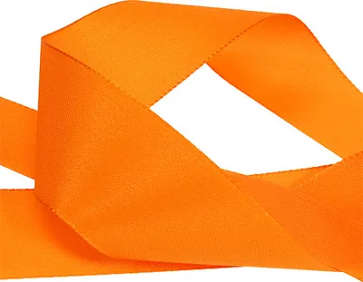 Produktbild von Geschenkband Dekoband Orange 40mm x 50m Seidenband