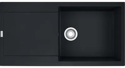 Obrázek produktu pro Franke Maris vestavný dřez Fragranit dřez MRG 611-97 XL BlackMatt tlačítkový nerez od 60 cm 114.0627.362