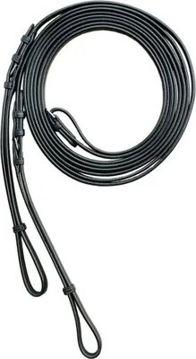 Produktbild von Euroriding Schlaufzügel Natural Line, Farbe:schwarz, Größe Pferd Euroriding:full