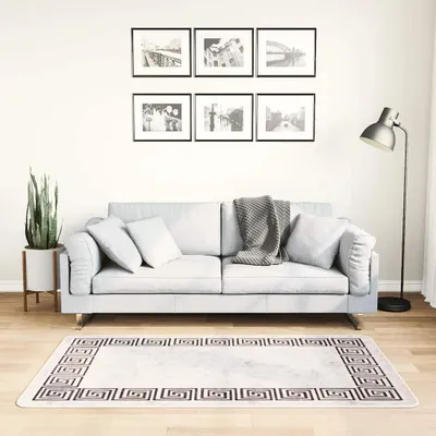 Produktbild von vidaXL Teppich Waschbar 80x150 cm Hellbeige