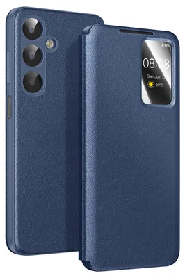 Obrázek produktu pro Avizar, pouzdro Smart View s přihrádkou na karty pro Galaxy A17, tmavě modré