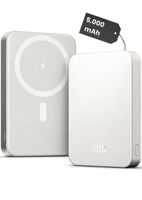 Produktbild von Wireless Powerbank Magnetisch Magsafe Kompatibel Extern Kabellose Powerbank Power Bank PB 10000 mAh (12 V, 1 St), USB-C 20W für iPhone