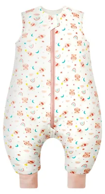 Productafbeelding van Solidchoice - WYTbaby Slaapzak met Voeten, 1.0 Tog, 100% Katoen, Baby Slaapzak voor Jongens en Meisjes