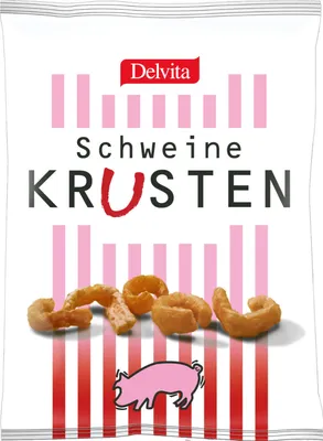 Produktbild von Delvita Schweinekrusten 125 g / Speckkrusten / Knabberei / low carb Snack