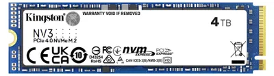 Produktbild von Kingston NV3 - SSD - 4 TB - intern - M.2 2280 - PCIe 4.0 x4 (NVMe)