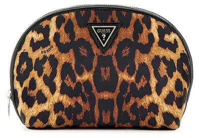 Zdjęcie produktu dla Guess – kosmetyczka Christelle Dome, czarna, wielokolorowa
