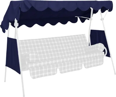 Produktbild von Angerer Sonnendach 200 x 120 cm PE blau Ersatzdach Hollywoodschaukel