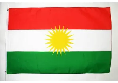 Flagge Kurdistans 150 x 90 cm aus Polyester