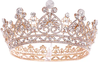 Produktbild von Kronen für Frauen Braut Prinzessin Kronen Diademe und Kronen für Frauen Elegante Kronen Stirnbänder(Gold)