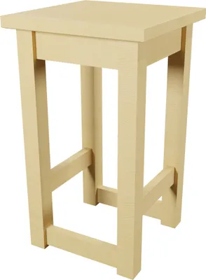 Obrázek produktu pro Rustikální 45 cm | Lakovaná borovice Teak Stool Seat Stool Dřevěná stolička Květinová stolička Side Table Deco