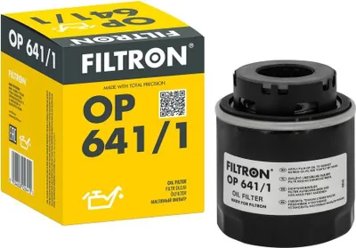 Produktbild von Ölfilter FILTRON OP 641/1 Anschraubfilter für VW GOLF VI (5K1) Golf V Schrägheck (1K1) Polo Schrägheck (6R1, 6C1) TOURAN (1T1, 1T2) TIGUAN (5N)