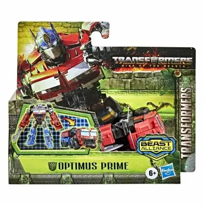Produktbild von Hasbro -Transformatoren steigen der Bestien Battle Changers Action Figur Optimus Prime