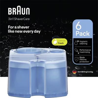Produktbild von BRAUN Reinigungskartusche CCR 6 3in1 Shaver Care 6er Pack