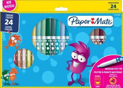 Produktbild von Paper:Mate Fasermaler Kids Colouring 24er Blister