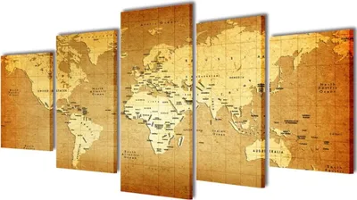 Immagine prodotto di Set di decorazioni per quadri Mappa del mondo 200 x 100 cm