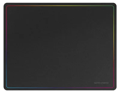 Productafbeelding van Muismat gaming - Muismat XXL - 360 x 260 mm - Regenboogrand - Zwart