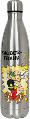 Immagine prodotto di Könitz Flasche Hot Bottle - Zaubertrank, Thermoflasche, Outdoorflasche, Doppelwandig mit Verschluss, Edelstahl, Silbern, 750 ml, 11 9 245 2383