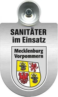 Produktbild von Einsatzschild Windschutzscheibe incl. Saugnapf - Sanitäter im Einsatz - 309396-   Regionen nach Wahl Color - Region Mecklenburg-Vorpommern