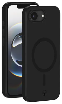 Image de Force Case, coque MagSafe en silicone pour iPhone 17e avec coins renforcés, noir