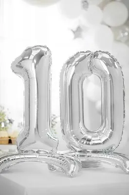 Image de Ballon insolite en feuille d'argent en forme de chiffre "1" - 70 cm, parfait pour les anniversaires et toutes les fêtes