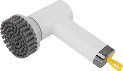 Obrázek produktu pro Elektrický rotační čisticí kartáč 2 rychlosti bezdrátový sprchový kartáč se 3 vyměnitelnými hlavami pro koupelnu kuchyň dlaždice okna podlaha bílá