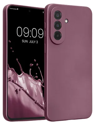 Produktbild von kwmobile Handyhülle für Samsung Galaxy A37 5G Hülle - weiche Silikon Case metallisch schimmernd - Schutzhülle Cover - Metallic Lavendel