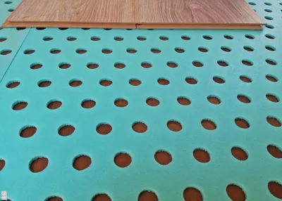 Produktbild von Dämmunterlage Bodenplatten Unterlage Schutzboden Eignung für Fußbodenheizung Trittschalldämmung (45qm = 90 Stück)