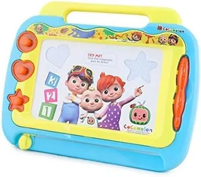 Immagine prodotto di Lavagna magnetica con timbri - Giocattolo creativo per bambini piccoli - Adatto a bambini dai 3 anni in su