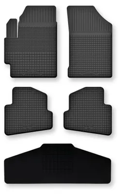 Image de Tapis de sol en caoutchouc + tunnel pour Lexus NX II 2021- – 5 pièces, noirs, semi-universel, adapté