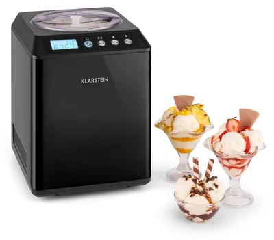 Eismaschine 2,5 L, 250 W, Kompressor, LED-Display, Timer, Edelstahl
