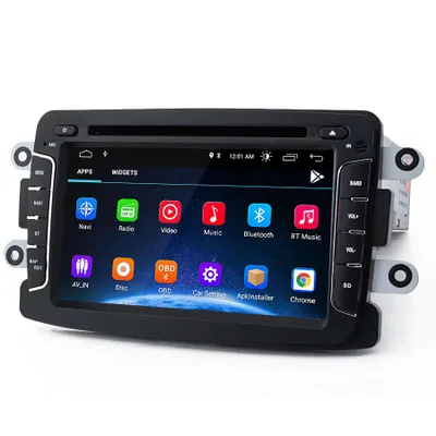 Image de Autoradio Hexinex 2-DIN avec écran 7 pouces, BT, GPS, pour Dacia Renault