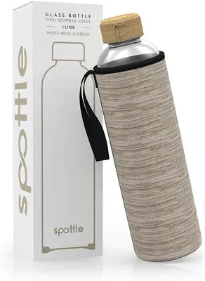 Obrázek produktu pro Skleněná láhev 1 l, bez BPA, borosilikátová