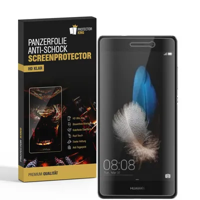 Zdjęcie produktu dla 2x folia pancerna na ekran Huawei P8 ANTI-SHOCK HD CLEAR