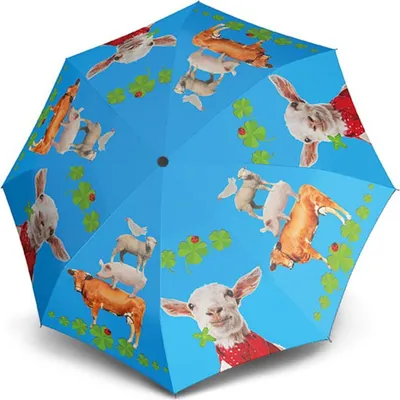 Immagine prodotto di doppler ombrello a bastone ombrello Art Collection Youth Automatic Farmtastic blu multicolore