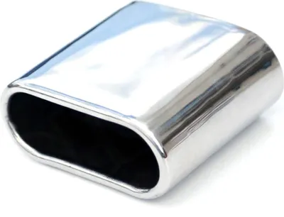 Image de Embout d'échappement pour Fiat 500C 2009-2025 Acier inoxydable Chrome 1pc